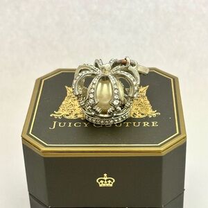 Juicy Couture Silver and Pearl Crown Charm/pendant. Vintage